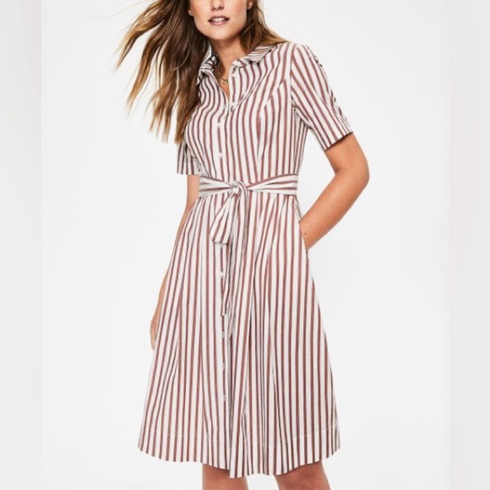 Boden Anastasia Stripe Shirt Dress, size 6P